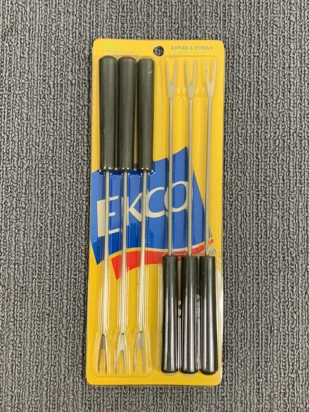 Vintage Ekco Fondue Forks Individually Colored Ends 6 Pcs New in package 2003